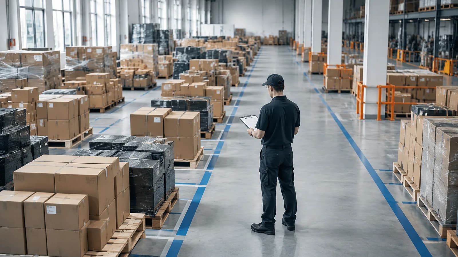 Separated supplier pallets in a consolidation warehouse