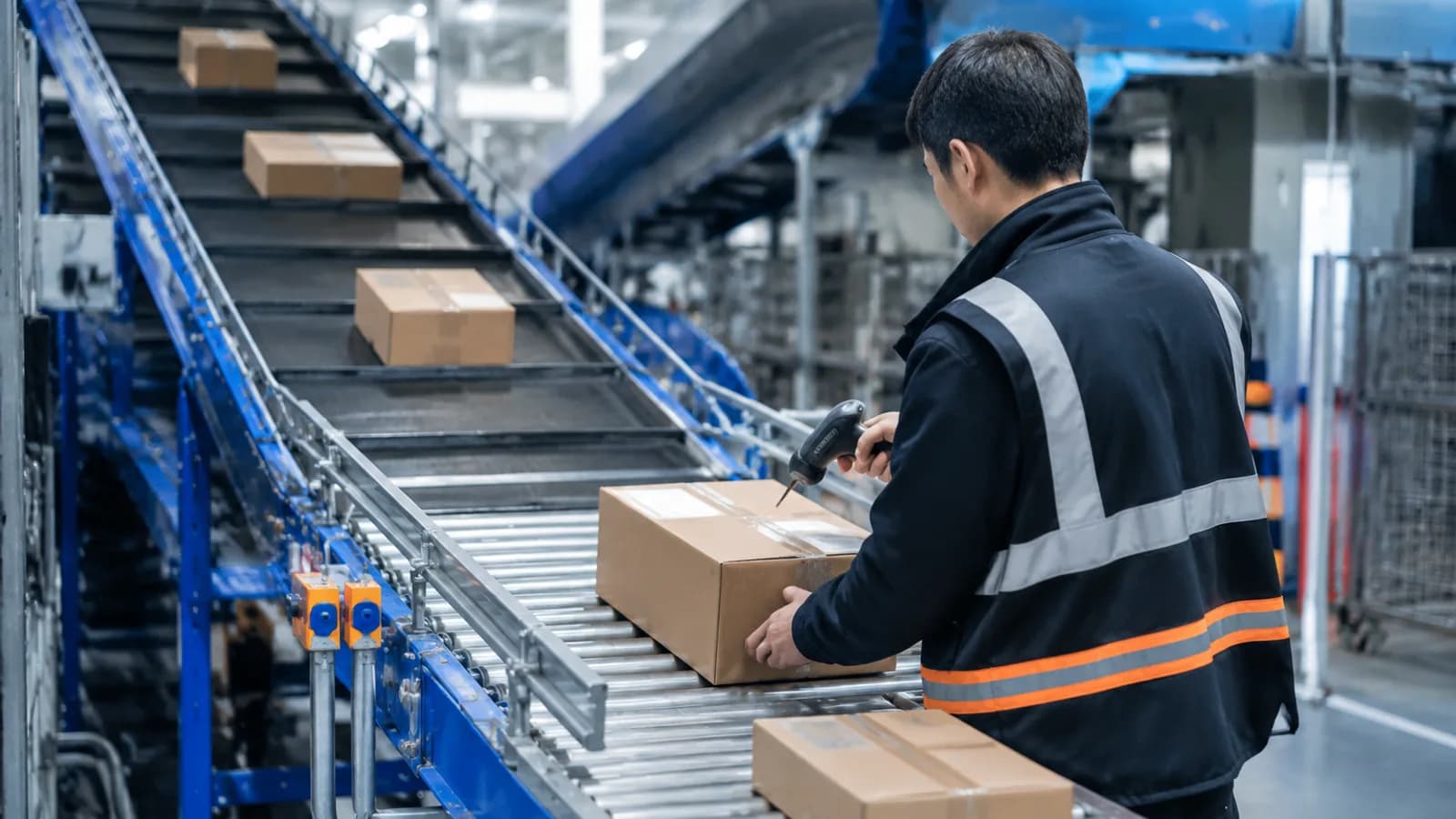 Small-parcel recovery intake operating handoff